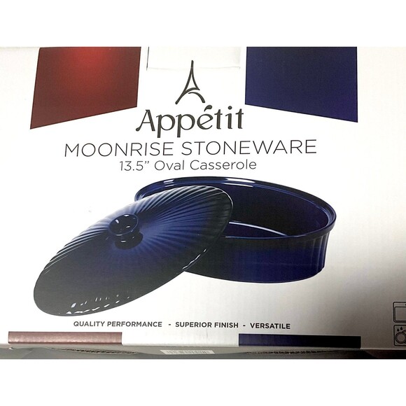 Appetit Moonrise Stoneware 13.5” Oval Casserole